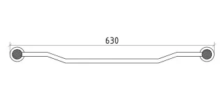 Полотенцедержатель Boheme Royal Cristal 10922-G-B золото/чёрный