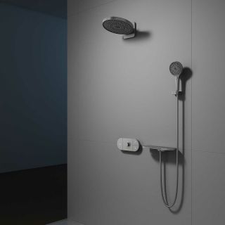 Душевой комплект Vincea Futura VSFW-2F12TGM с термостатом Вороненая сталь
