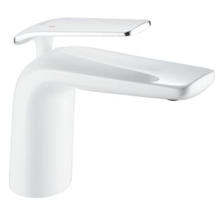 Смеситель для раковины Rose R3901F белый/хром