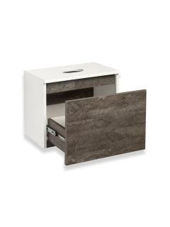 Тумба под раковину Runo железный камень Бари 50 (00-00001377)