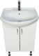 Тумба с раковиной Orange Роса LA-50TUW+RA белый