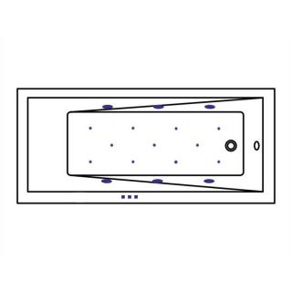 Гидромассажная ванна WHITECROSS Wave Slim 0111.160080.100.RELAX.WH 160x80 см Relax белый