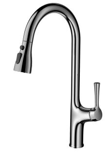 Смеситель для кухни Wonzon & Woghand WW-AE54123-CR с выдвижным изливом хром