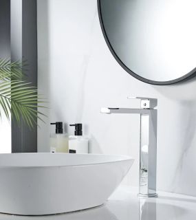 Смеситель для раковины высокий Knotlor KN-24, хром