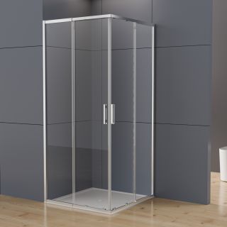 Душевой уголок Vincea Rapid-N VSS-3RN8010E10CL, (700-800)x(900-1000), хром, стекло прозрачное