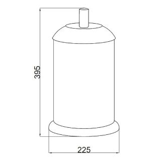 Ведро Boheme Murano 10907-CH-G золото/шоколад