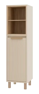 Шкаф - пенал Brevita Enfida 35 ENF-05035-020БК с бельевой корзиной универсальный бежевый