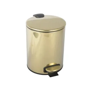 Ведро с педалью Boheme Uno 10426-G золото