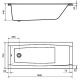 Акриловая ванна Santek Санторини 1WH302494 160х70 без гидромассажа