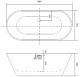 Акриловая ванна Aquatek Хорса 168x76см белый AQ-5776