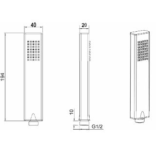 Душевой гарнитур Allen Brau Infinity 5.21021-31