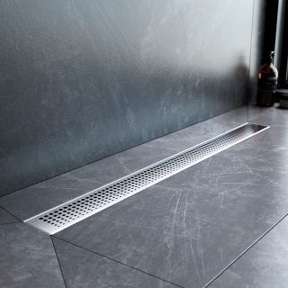 Душевой лоток AM.PM MasterFlow 80 W01SC-P11-080-01SB с решеткой Хром матовый Cut Gradient