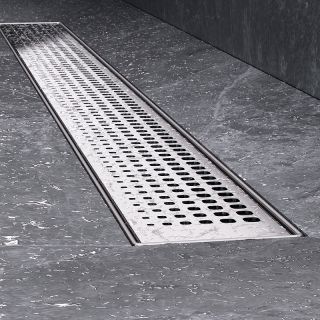 Душевой лоток AM.PM MasterFlow 80 W01SC-P11-080-01SB с решеткой Хром матовый Cut Gradient