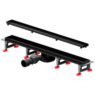 Душевой лоток AM.PM MasterFlow 70 W01SC-U11-070-04BM с Черной матовой решеткой / под плитку Tile