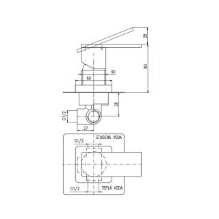 Смеситель для душа Rav Slezak Royal ROYAL1083Z золото