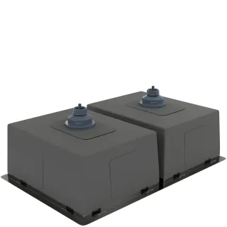 Мойка кухонная Reflexion Garda 70-BL  RX2170BL оружейная сталь