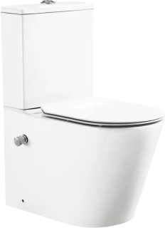 Унитаз-компакт SantiLine SL-5014SM-BD с функцией биде и встроенным смесителем белый