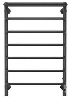 Электрический полотенцесушитель Larusso Стандарт П7 50x80см с полкой чёрный матовый 4670078536600