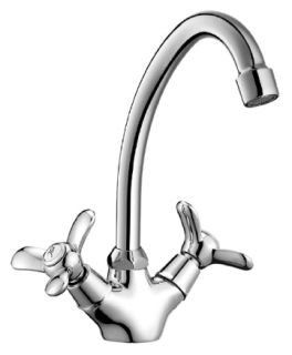 Смеситель для кухонной мойки Rossinka Q02-71 Хром