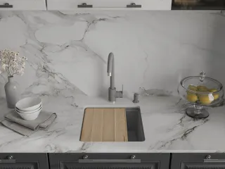 Мойка кухонная GranFest URBAN 4540 темно-серый