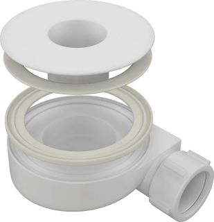 Сифон Good Door сЛ00094 для поддонов с керамической заглушкой (Essentia/Flow/Stella белый)