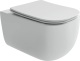 Подвесной унитаз Ceramica Nova Noel CN3013 безободковый белый