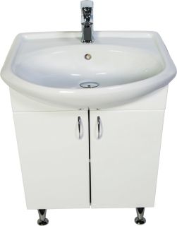 Тумба с раковиной Orange Роса LA-60TUW+RA белый