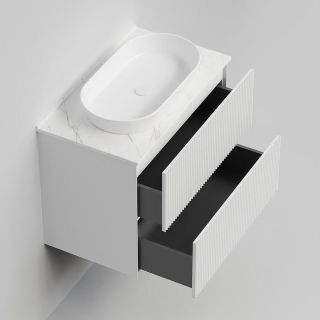 Тумба под раковину La Fenice Terra FNC-01-TER-B-80-2 белая 80 см