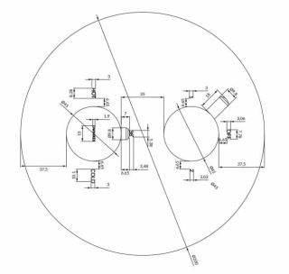 Встраиваемый смеситель для душа Omnires Y золото Y1236ROGL