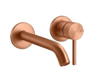 Встраиваемый смеситель для раковины Gessi Flessa 54086.708 брашированная медь