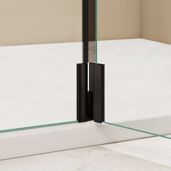 Душевая перегородка RGW WA-054B (WA-010B + Z-072B) 351005493-14 90 см чёрный