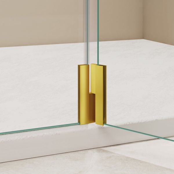 Душевая перегородка RGW WA-054Gb (WA-010Gb + Z-072Gb) 351005423-16 120 см брашированное золото