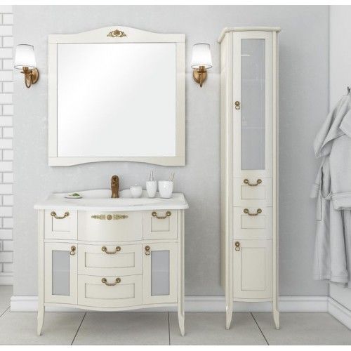 Зеркало Акватон Версаль 100см слоновая кость 1A188102VSZA0