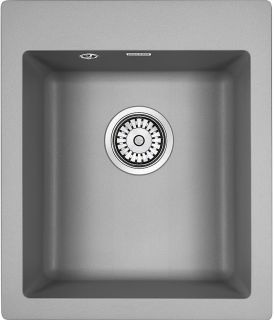 Мойка кухонная Paulmark Kante PM104249-GRM серый металлик