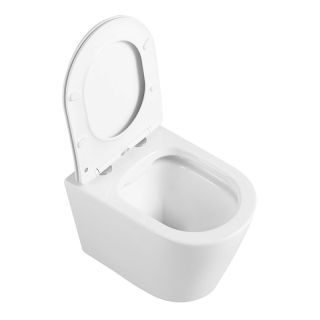 Унитаз подвесной Azario UNO AZ-2380 белый в комплекте с быстросъемным сиденьем микролифт