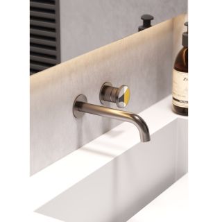 Смеситель для раковины встраиваемый Bronze de Luxe 9007GM-Y, графит/желтый