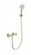 Смеситель для душа Wonzon & Woghand Strato WW-B2048-A-BG с термостатом брашированное золото