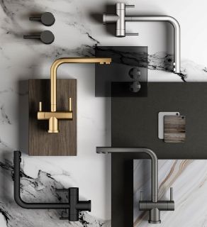 Смеситель для кухни Splenka S70.61.09 с подключением фильтра графит