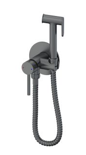 Гигиенический душ со смесителем Wonzon & Woghand Stick WW-88829902-BGM тёмный графит
