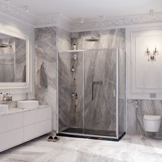 Душевой уголок Ambassador Forsa 17021116AX-70AX 100x70см хром/прозрачное