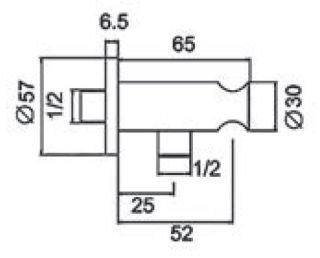 Держатель для душа ESKO SH805 хром