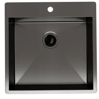 Мойка кухонная Reflexion Iseo 50-BL RX2250SS оружейная сталь