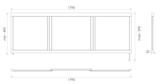 Экран под ванну Onika Одио 518011 180см белый