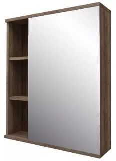 Шкаф-зеркало Grossman Форта 2070022 70см тёмный дуб