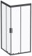 Душевой уголок Am.Pm Gem 90x90см чёрный матовый W90G-403-090BT