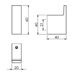 Крючок Kludi Vela C 3198439 чёрный матовый