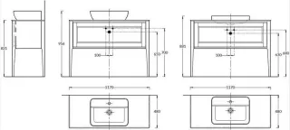 Тумба под раковину Kerama Marazzi Plaza Classic Neo PL.CN.120.1\CAP.M 120 см капучино матовый