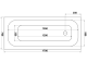 Акриловая ванна Bas Лира З 00135 белая 170х70 см