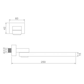 Излив с функцией переключения Raglo R473.74.09 графит