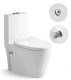 Унитаз-компакт SantiLine SL-5012SM-BD с функцией биде и встроенным смесителем белый